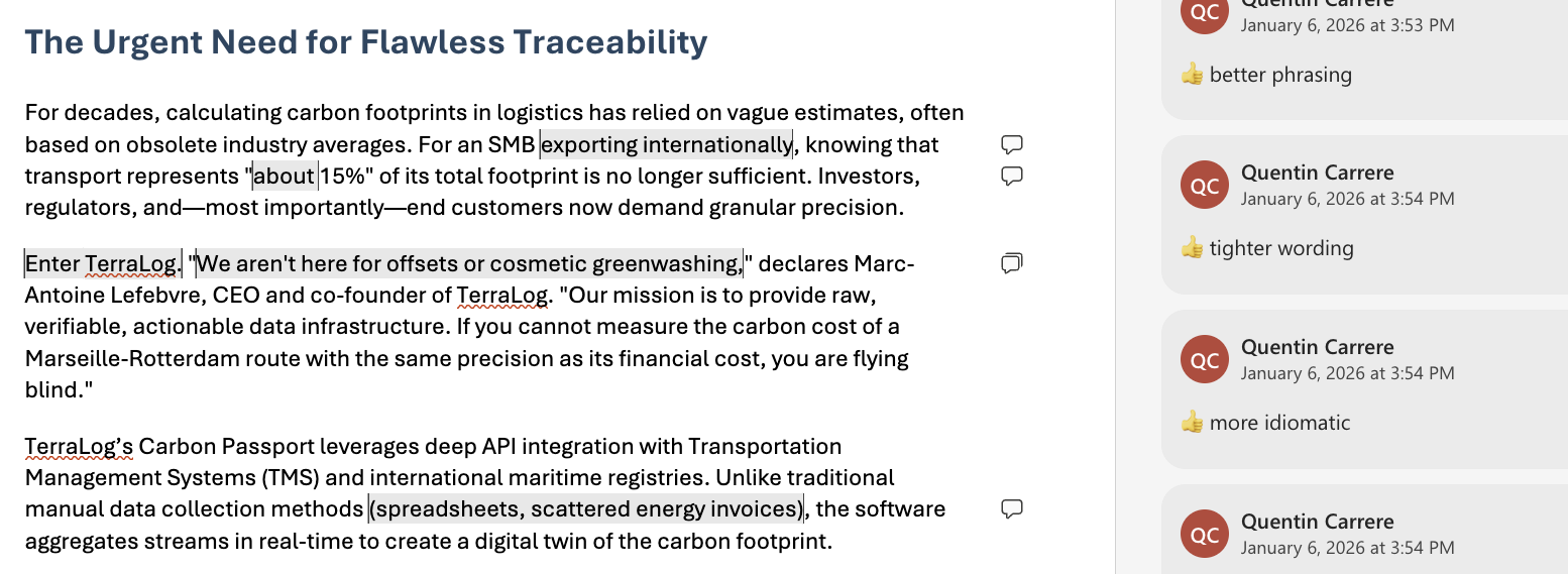 Une image avec une traduction faite avec un prompt optimisé